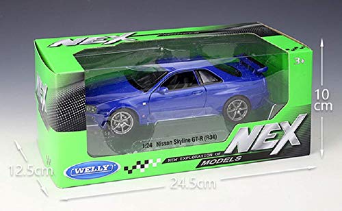 Amazon | ウィリー 1/24 ニッサン GT-R R34 Welly 1:24 NISSAN SKYLINE